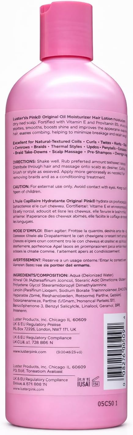 Luster’s Pink Oil Moisturizer – 16 Oz