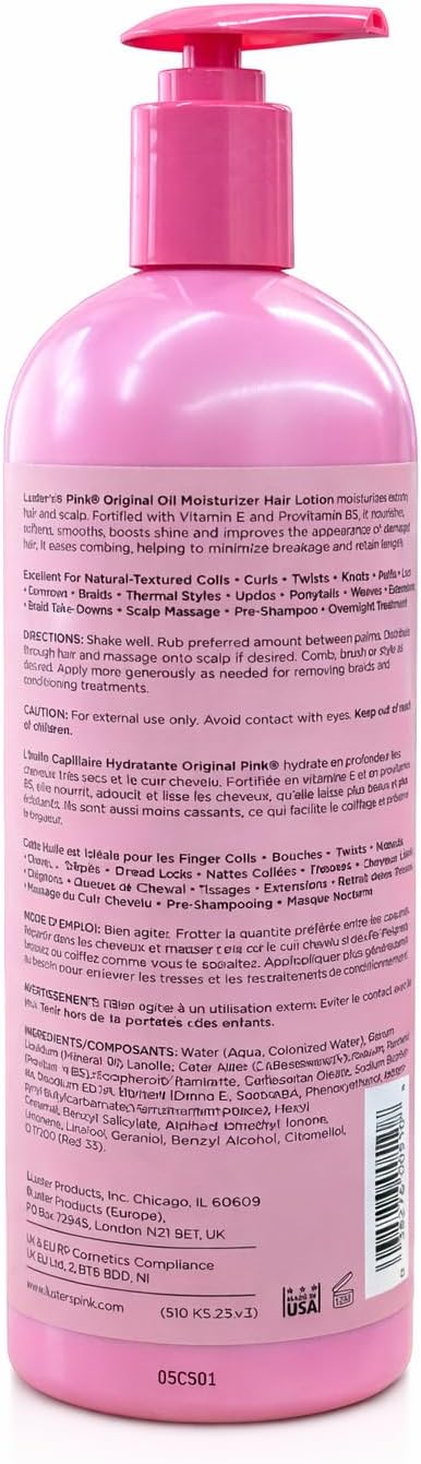 Luster’s Pink Pink Oil Moisturizer – 32 Oz