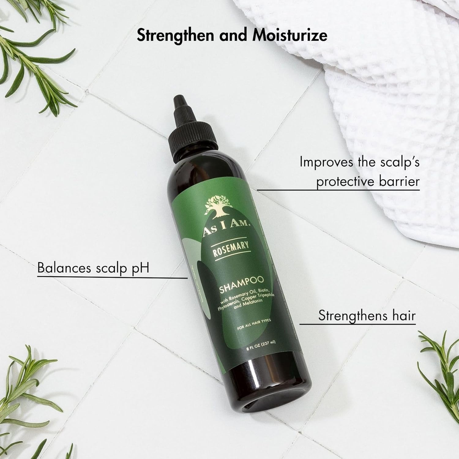 As I Am Rosemary Shampoo – 8 Oz