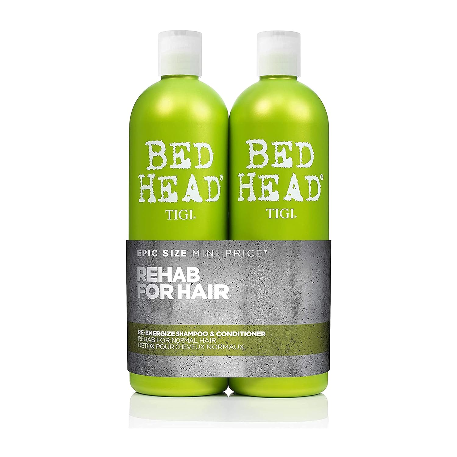 Tigi Bedhead Set RE-ENERGISE SHAMPOO & CONDITIONER SET - GREEN 750ML (PACK OF 2)