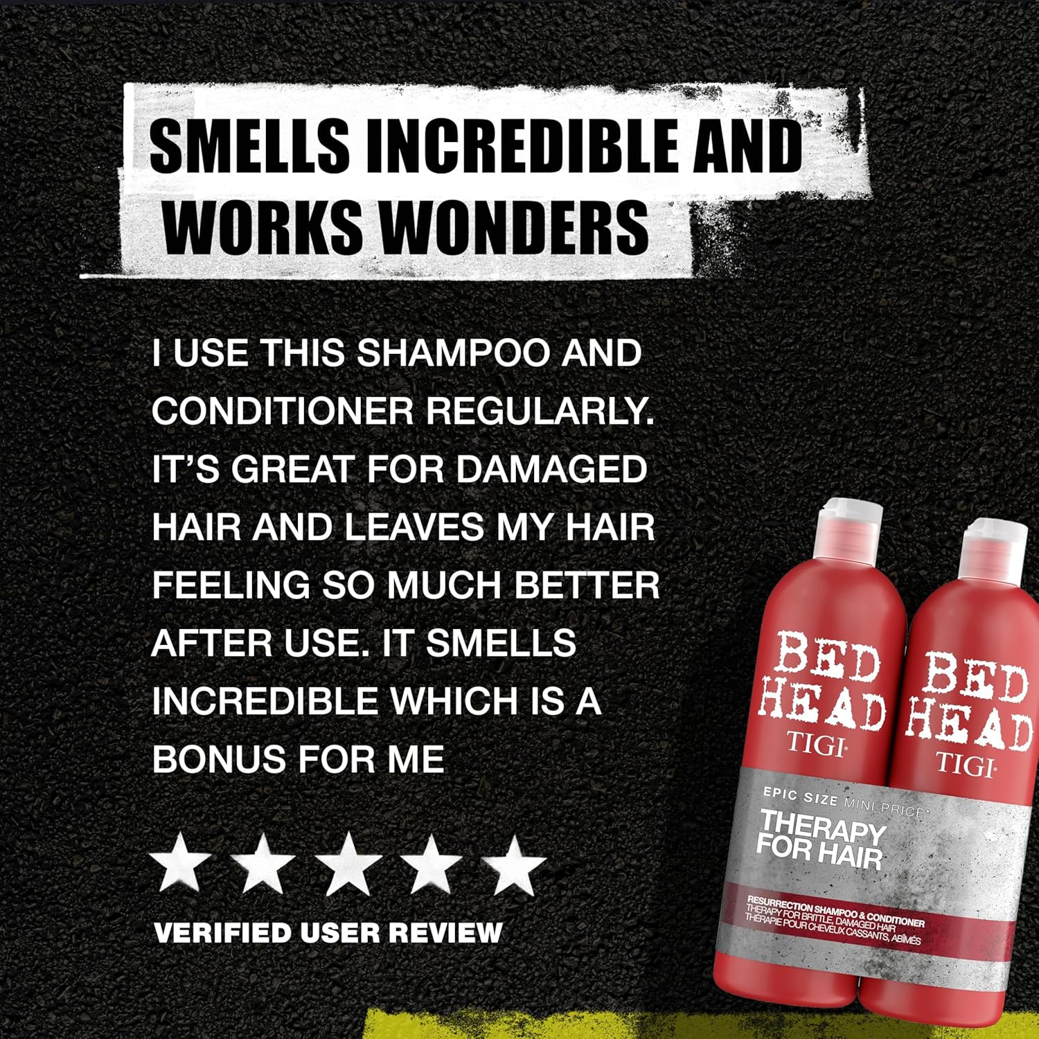 TIGI Bed Head Resurrection Shampoo & Conditioner Set – Damage Repair Haircare – 2 x 750ml