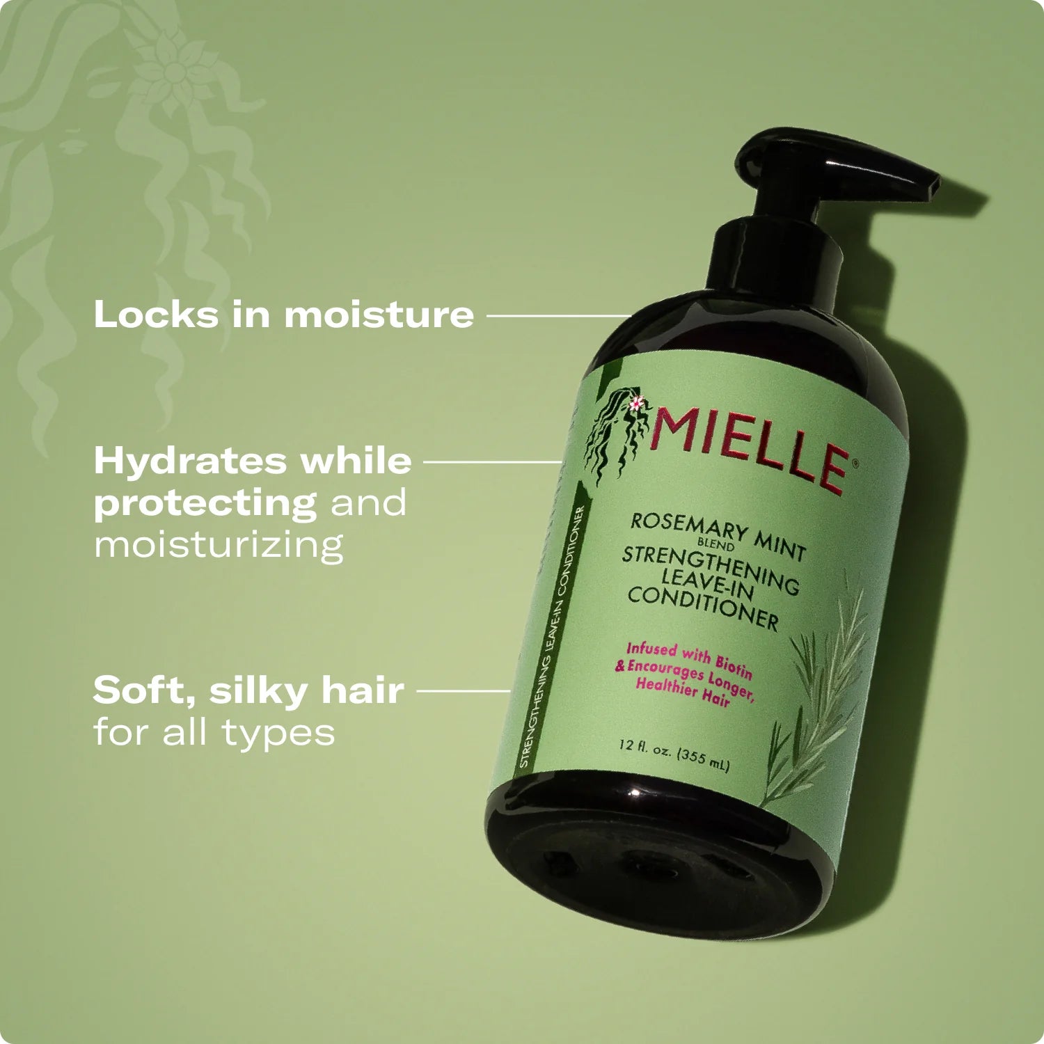MIELLE ROSEMARY MINT LEAVE-IN CONDITIONER 12oz