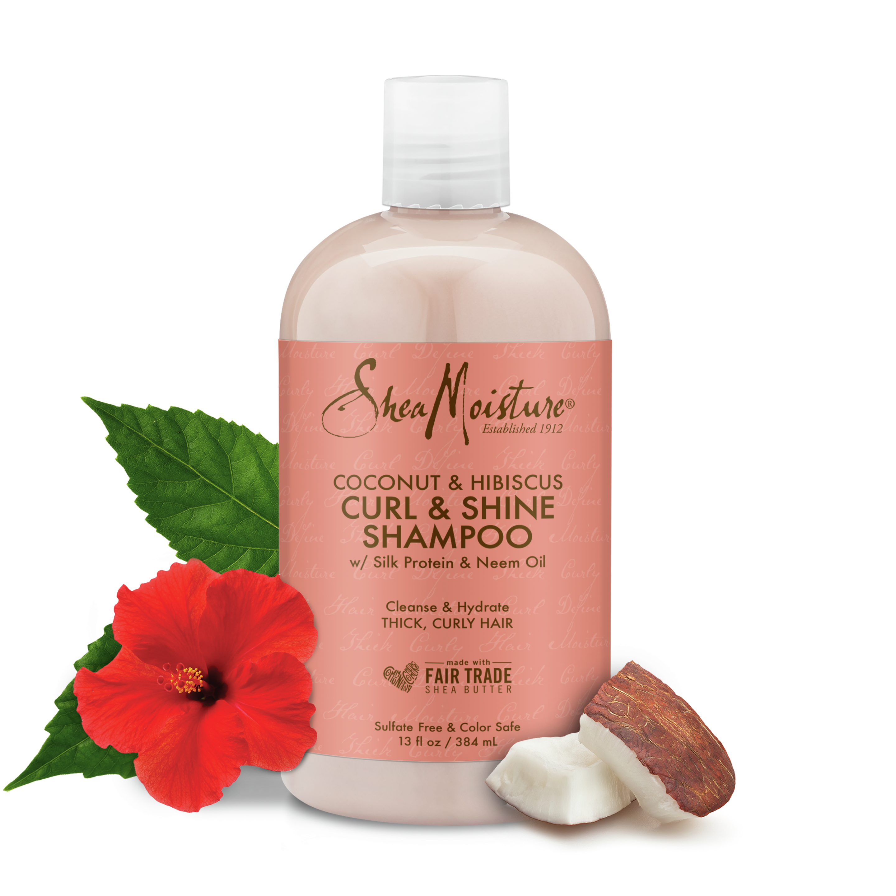 SheaMoisture Coconut & Hibiscus Shampoo – 13oz