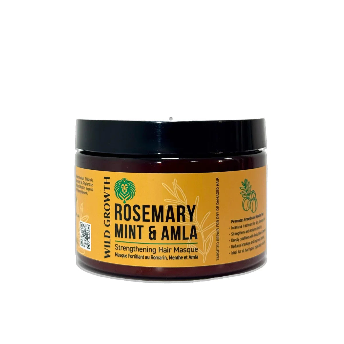 Wild Growth Rosemary, Mint & Amla Masque – 12oz