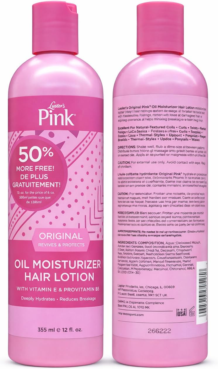 Luster’s Pink Oil Moisturizer – 12 Oz