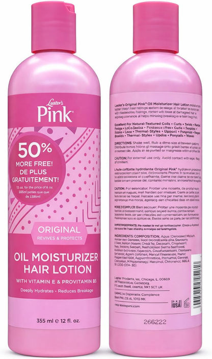 Luster’s Pink Oil Moisturizer – 12 Oz
