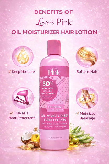 Luster’s Pink Oil Moisturizer – 12 Oz