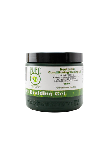 Pure O’ Neat Braid Girl Neat Braid Conditioning Shining Gel – 16 Oz