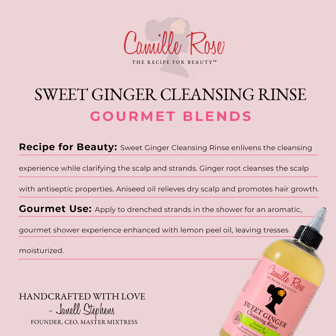 Camille Rose Sweet Ginger Hair Cleansing Rinse Shampoo – 355ml