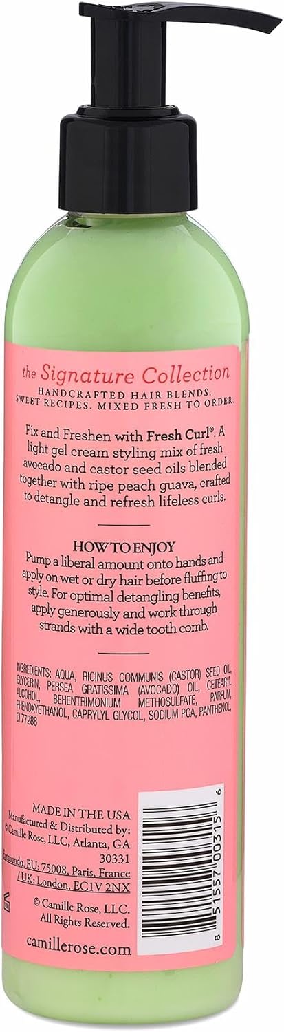 Camille Rose Fresh Curl 2-in-1 Hair Styling Cream &amp; Detangler Gel – 240ml