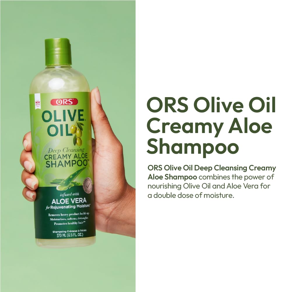ORS Olive Oil Creamy Aloe Shampoo with Aloe Vera – Bonus – 16.25 Oz