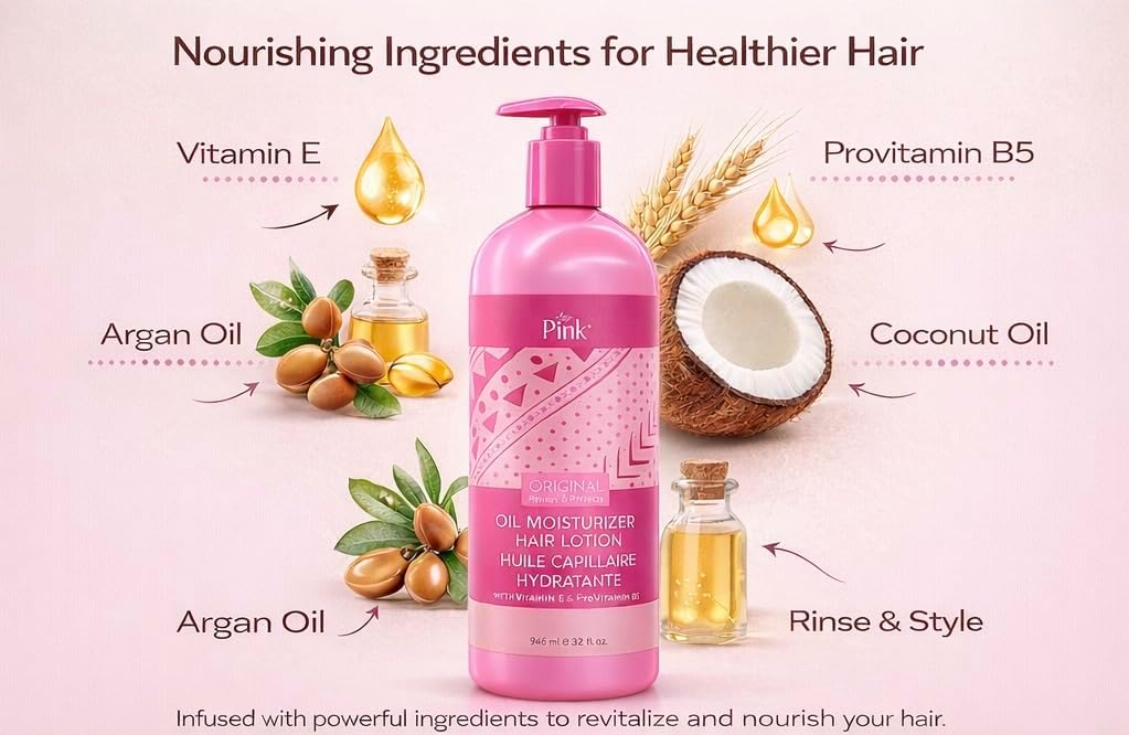 Luster’s Pink Pink Oil Moisturizer – 32 Oz