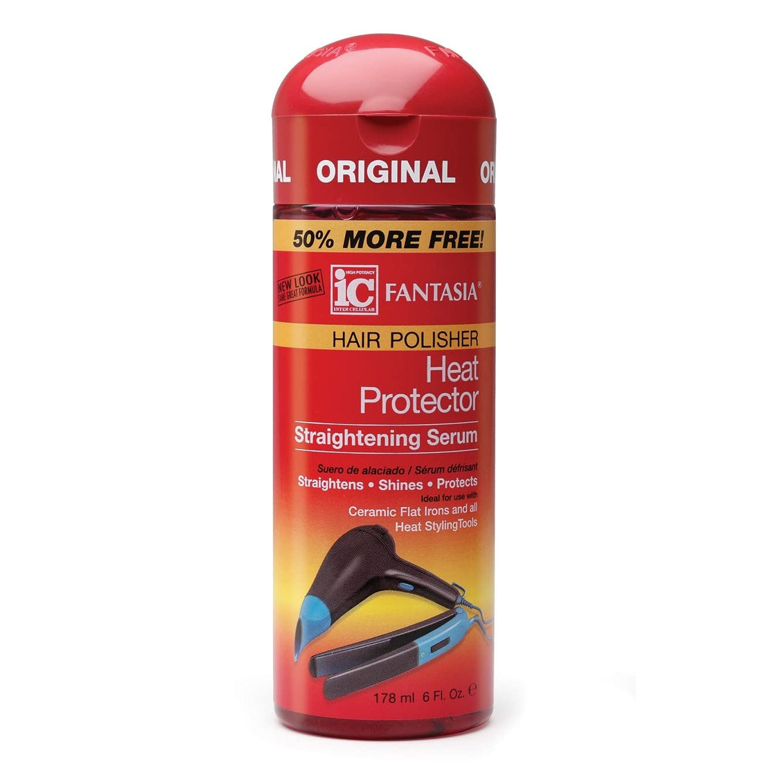 Fantasia IC Heat Protector Straightening Serum – 6 Oz