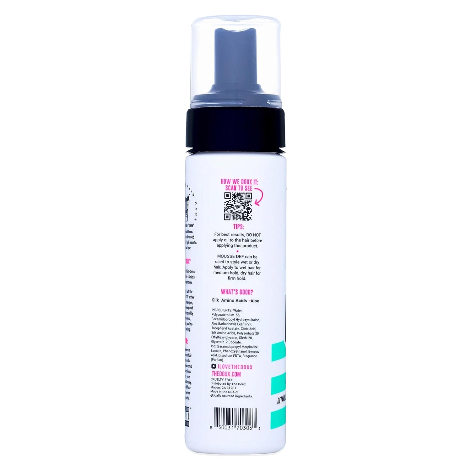 The Doux Mousse Def Texture Foam Mousse 7 oz