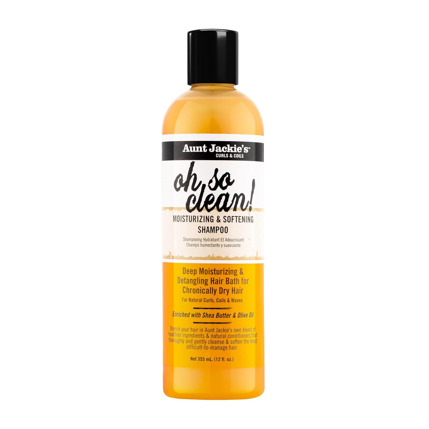 Aunt Jackie’s Oh So Clean Moist Shampoo 12 oz