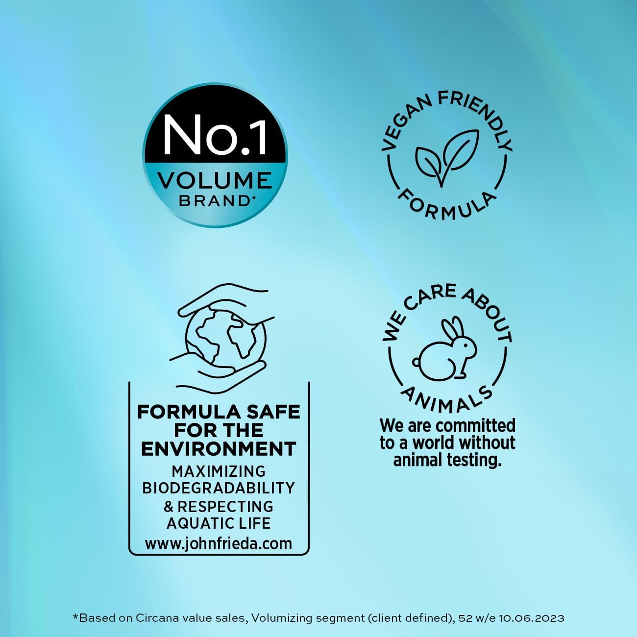 John Freida VOLUME LIFT LIGHTWEIGHT SHAMPOO AND CONDITIONER DUE PACK 2 X 500ml