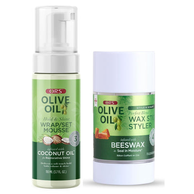 ORS OLIVE OIL WRAP SET MOUSSE WITH COCONUT 7oz (OLD PACKAGING)