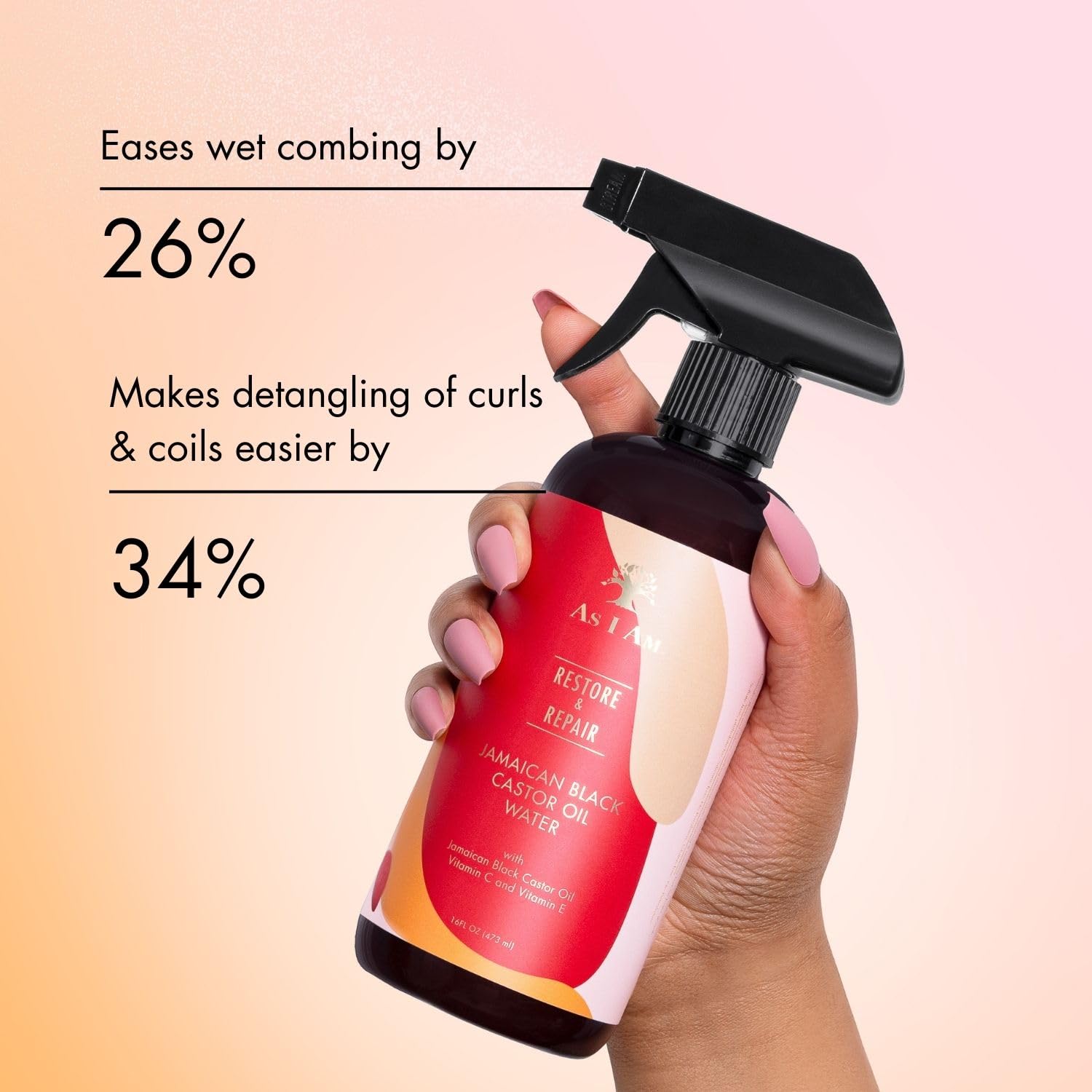 AS I AM JAMAICAN BLACK WATER 16 oz