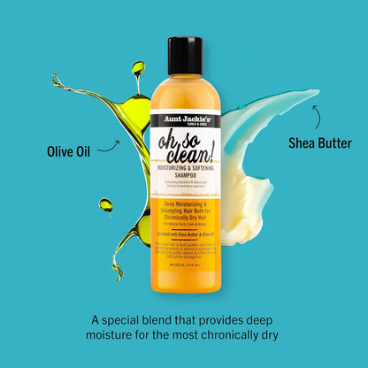Aunt Jackie’s Oh So Clean Moist Shampoo 12 oz