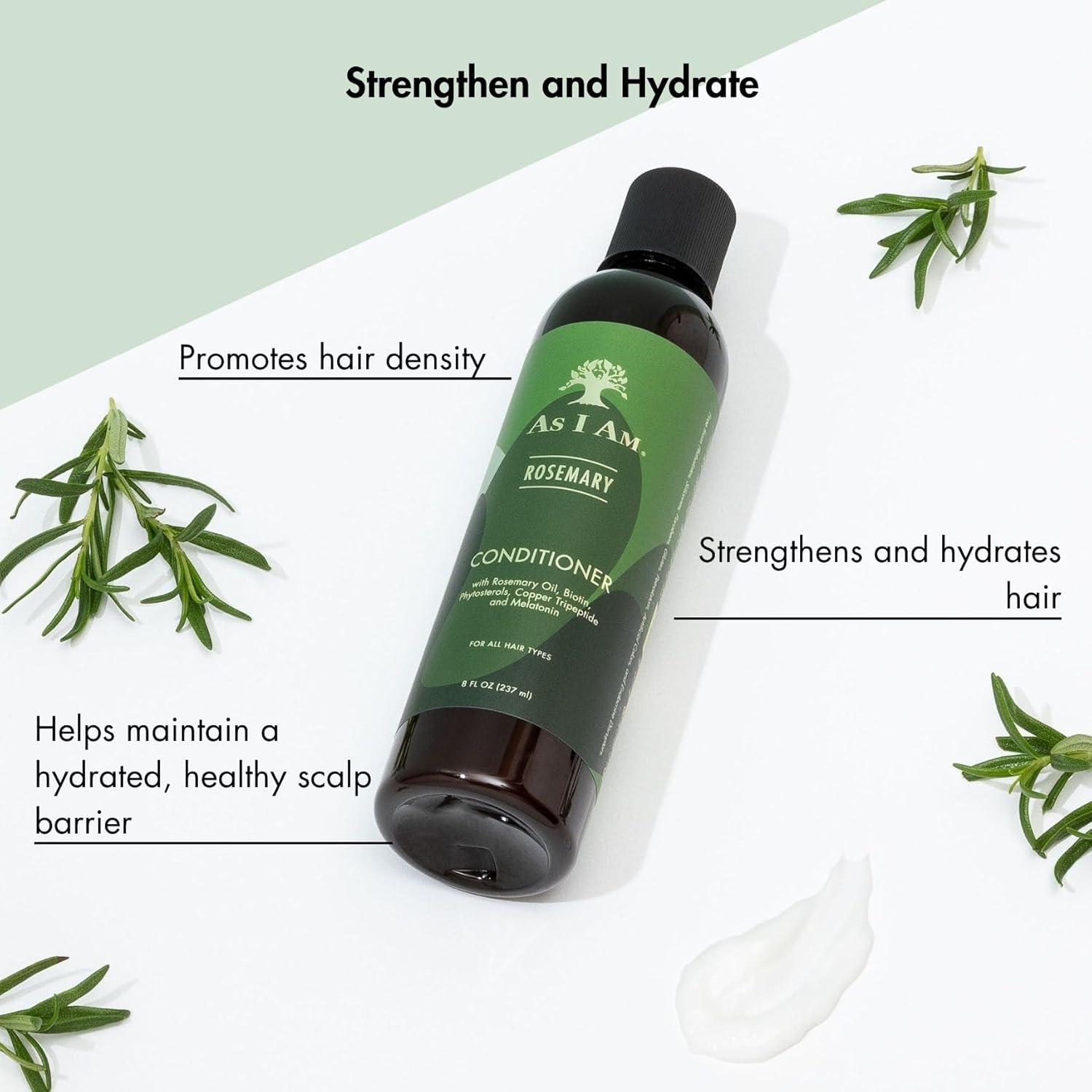 As I Am Rosemary Conditioner – 8 Oz