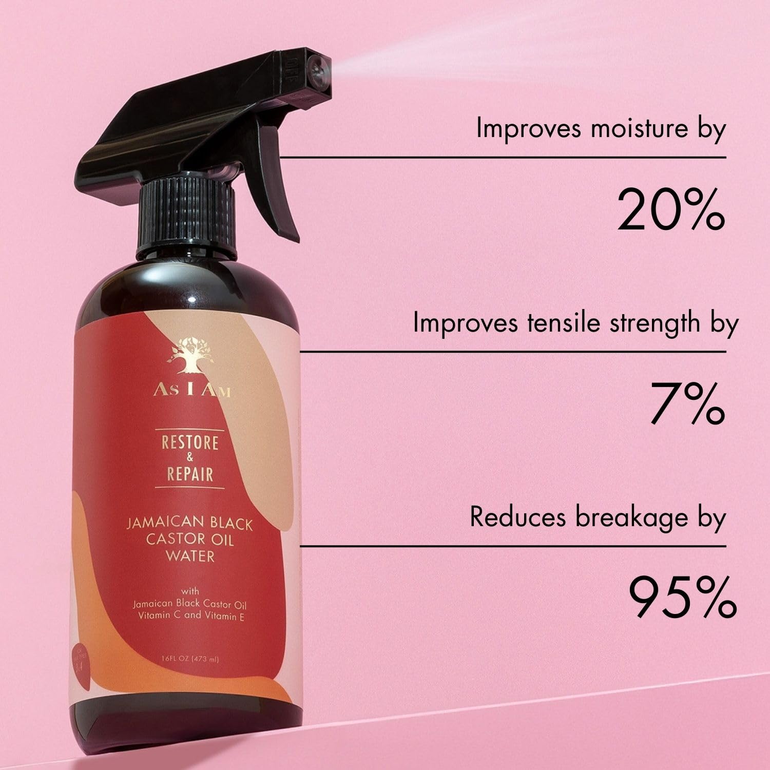 AS I AM JAMAICAN BLACK WATER 16 oz