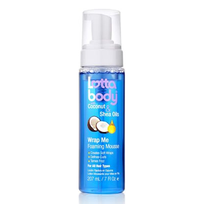 Lottabody Wrap Me Foaming Mousse with Coconut &amp; Shea Oil 7 oz