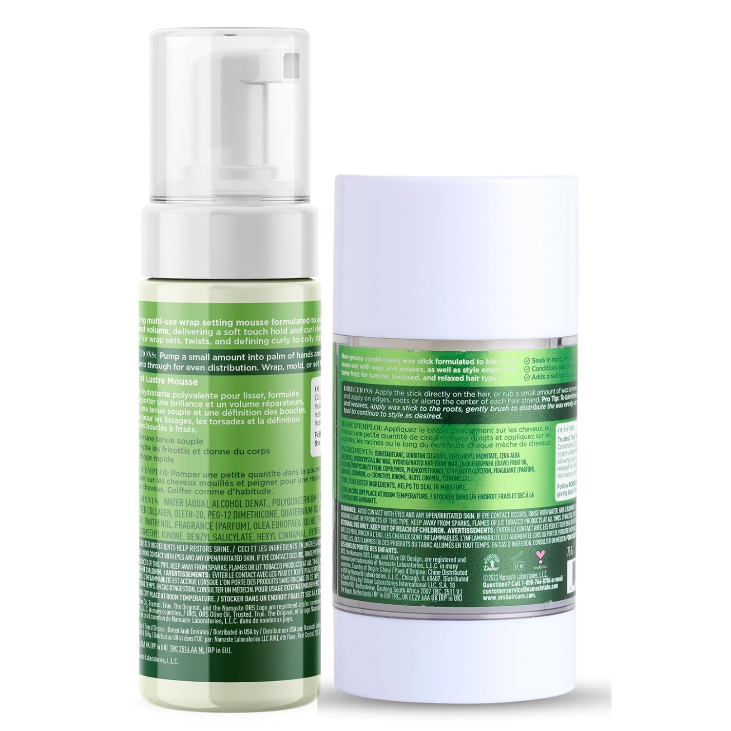 ORS OLIVE OIL WRAP SET MOUSSE WITH COCONUT 7oz (OLD PACKAGING)