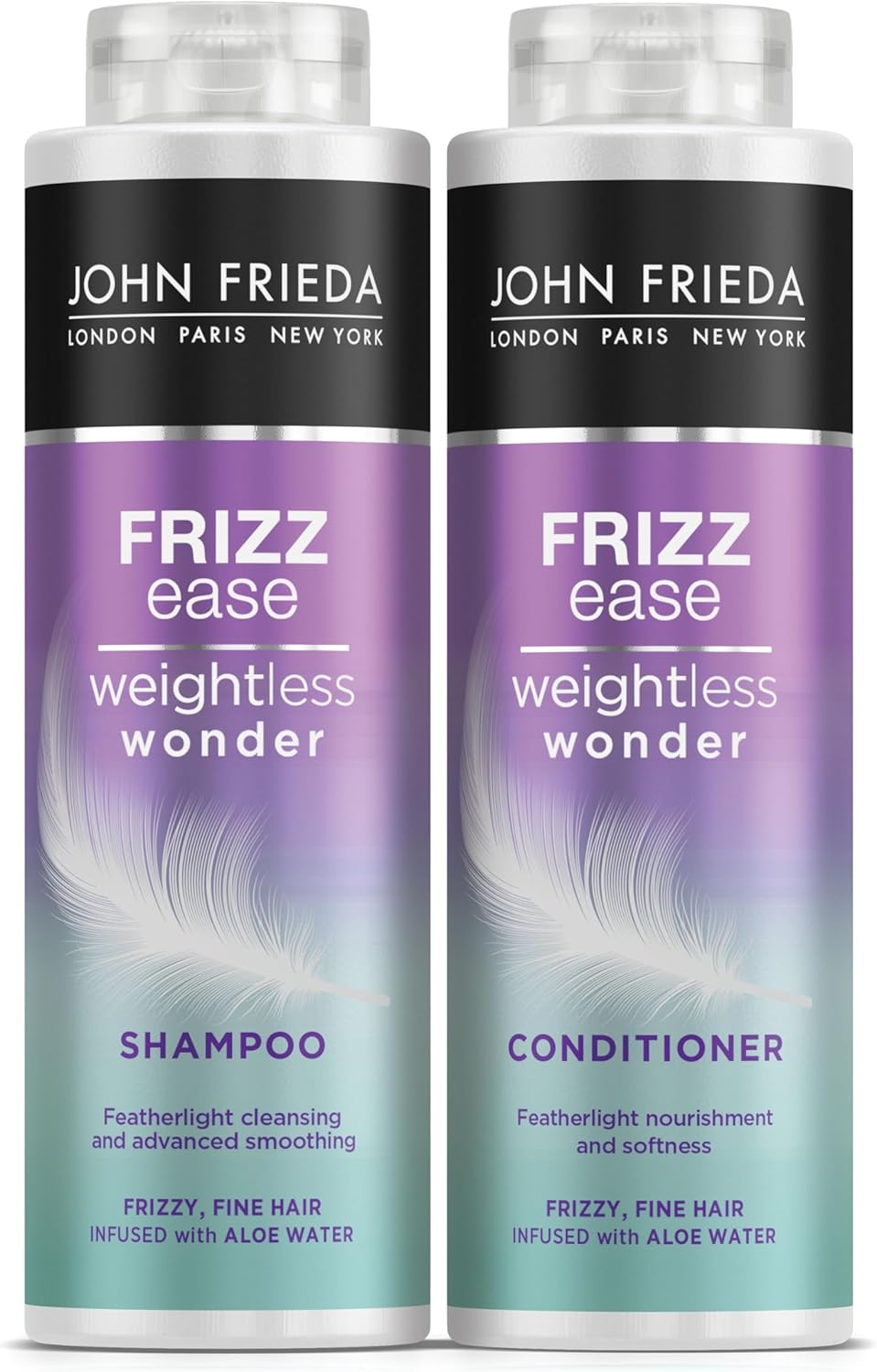 John Freida FRIZZ EASE WEIGHTLESS SHAMPOO AND CONDITIONER DUO PACK 2X500ml