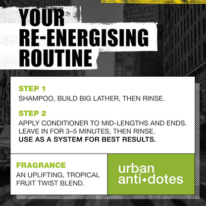 Tigi Bedhead Set  RE-ENERGISE SHAMPOO &amp; CONDITIONER SET - GREEN 750ML (PACK OF 2)