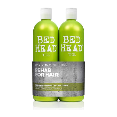 Tigi Bedhead Set  RE-ENERGISE SHAMPOO & CONDITIONER SET - GREEN 750ML (PACK OF 2)