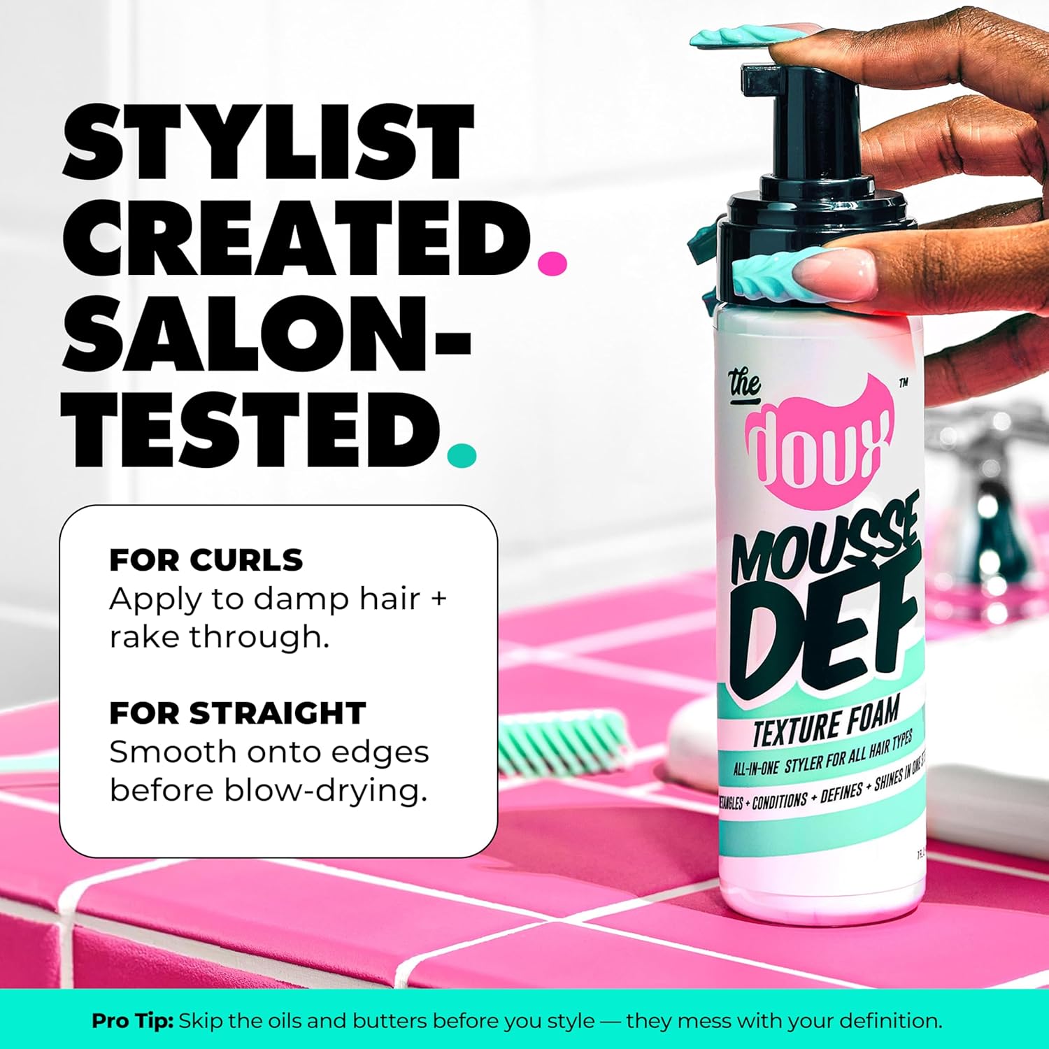 The Doux Mousse Def Texture Foam Mousse 7 oz