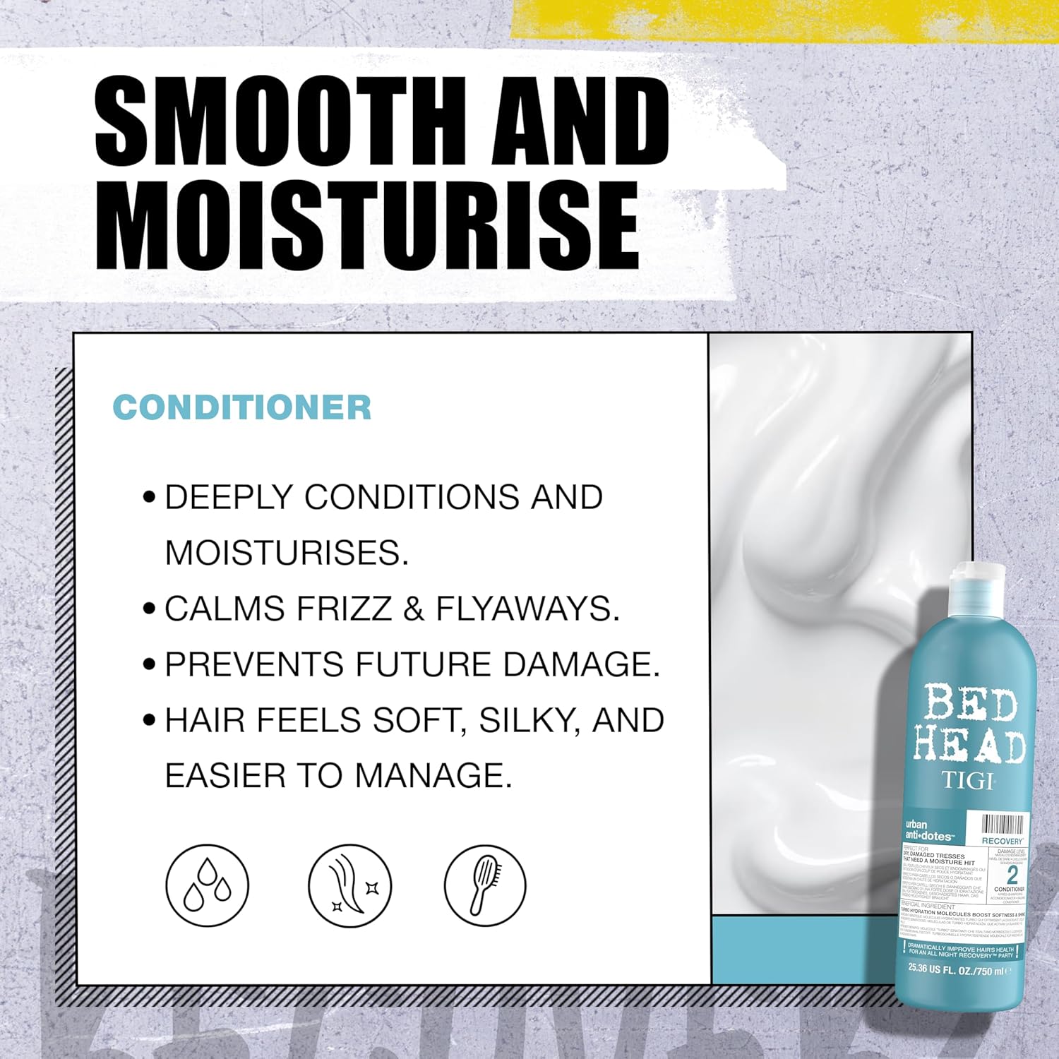 Tigi Bedhead Set  RECOVERY SHAMPOO &amp; CONDITIONER SET - BLUE 750ML (PACK OF 2)