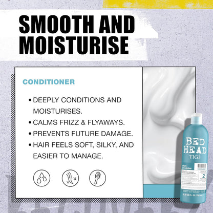 Tigi Bedhead Set  RECOVERY SHAMPOO &amp; CONDITIONER SET - BLUE 750ML (PACK OF 2)