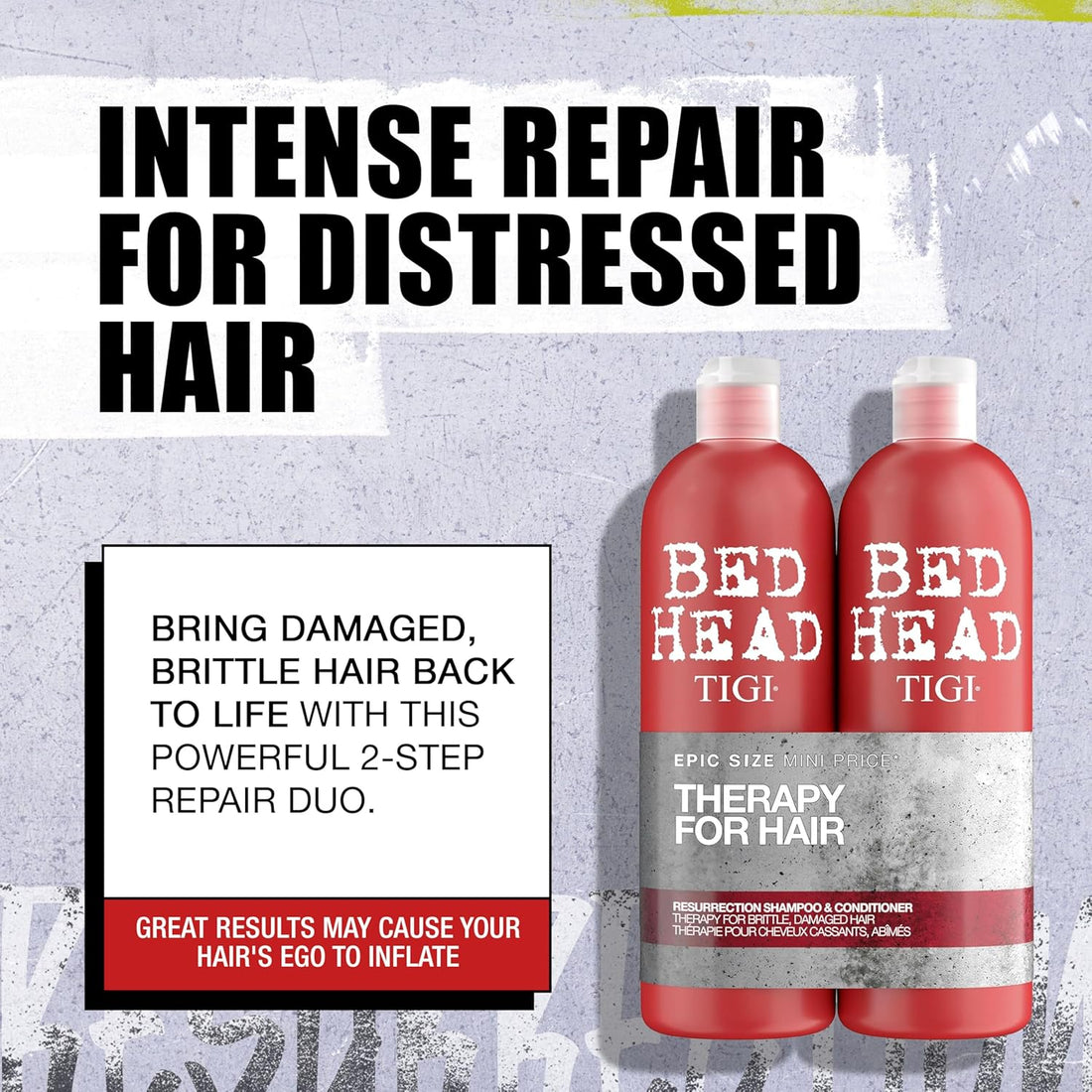 TIGI Bed Head Resurrection Shampoo &amp; Conditioner Set – Damage Repair Haircare – 2 x 750ml