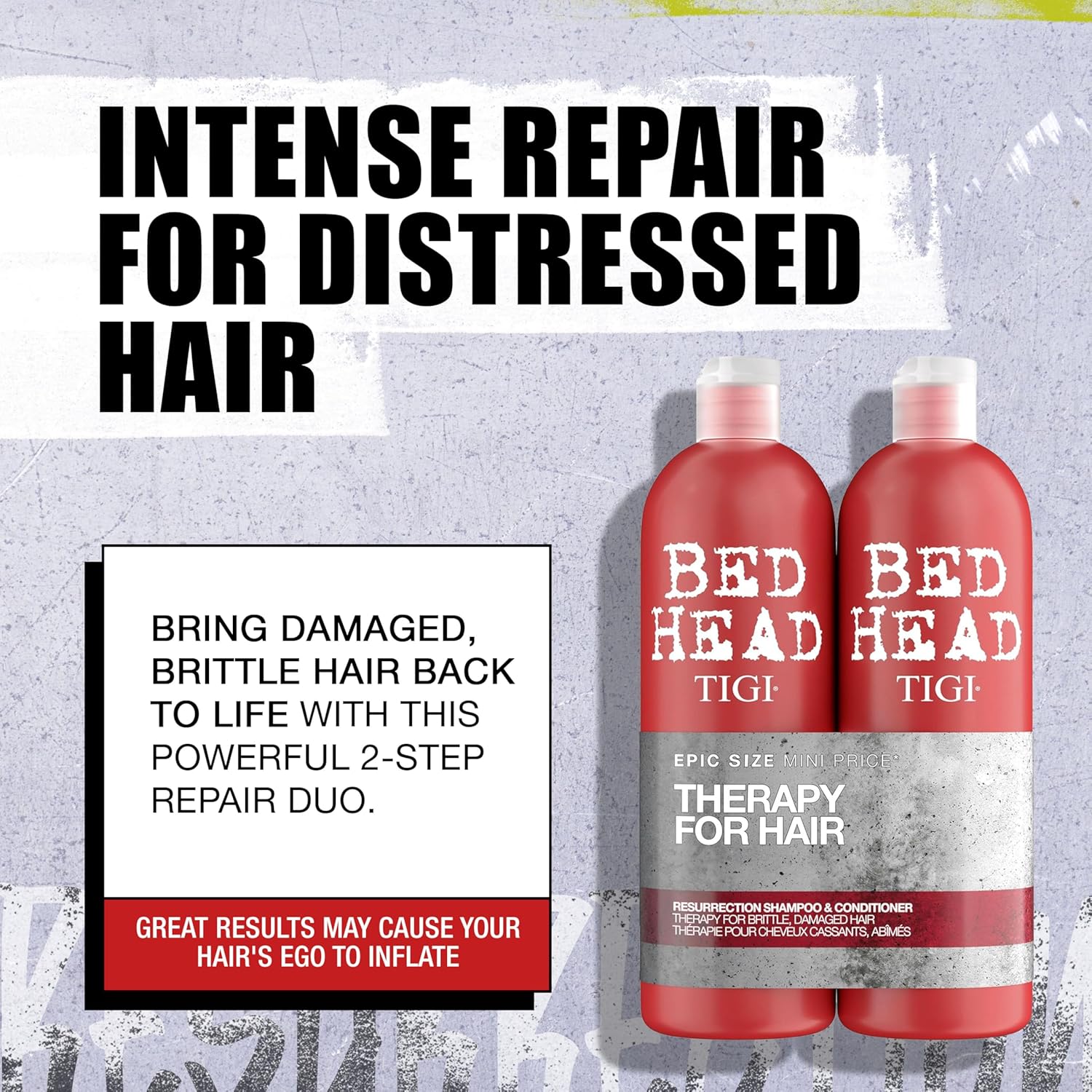 TIGI Bed Head Resurrection Shampoo &amp; Conditioner Set – Damage Repair Haircare – 2 x 750ml
