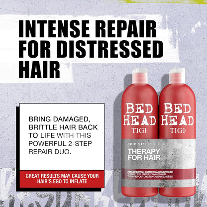 TIGI Bed Head Resurrection Shampoo &amp; Conditioner Set – Damage Repair Haircare – 2 x 750ml