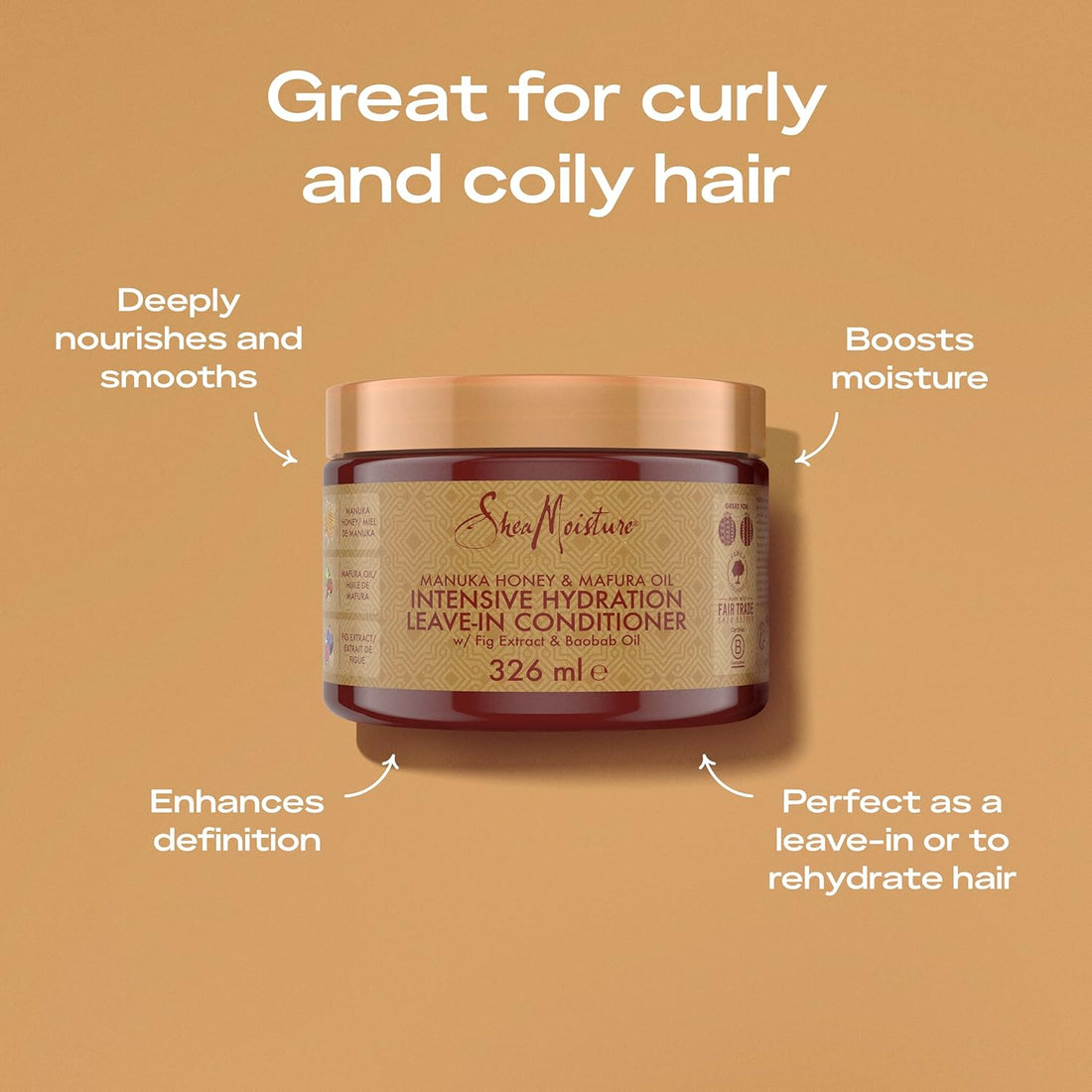 SheaMoisture Manuka Honey &amp; Mafura Oil Leave-In Conditioner 12oz