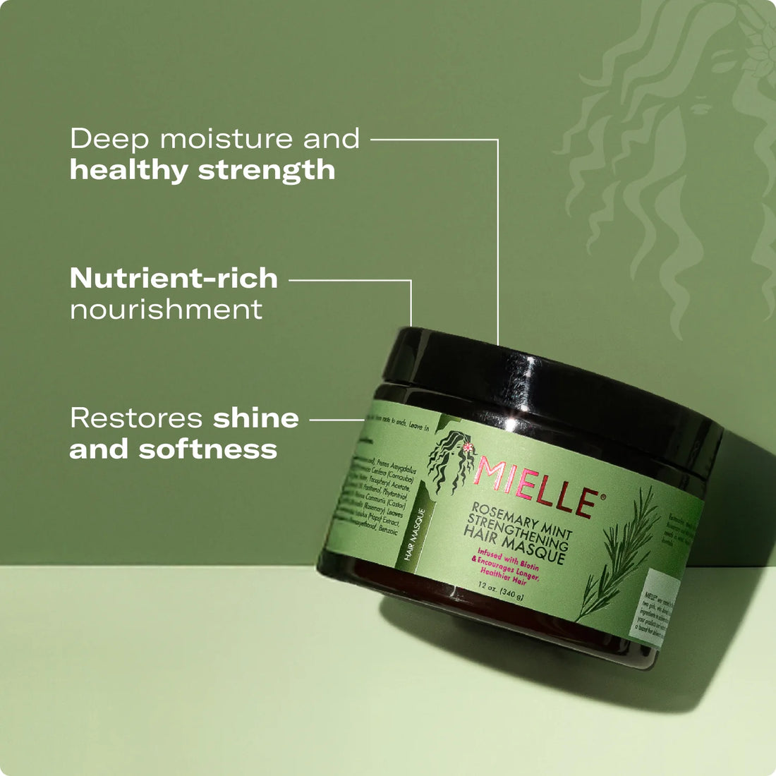 MIELLE ROSEMARY MINT MASQUE 12oz