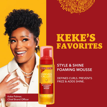 Cream of Nature Argan Oil Styling Mousse 7 oz
