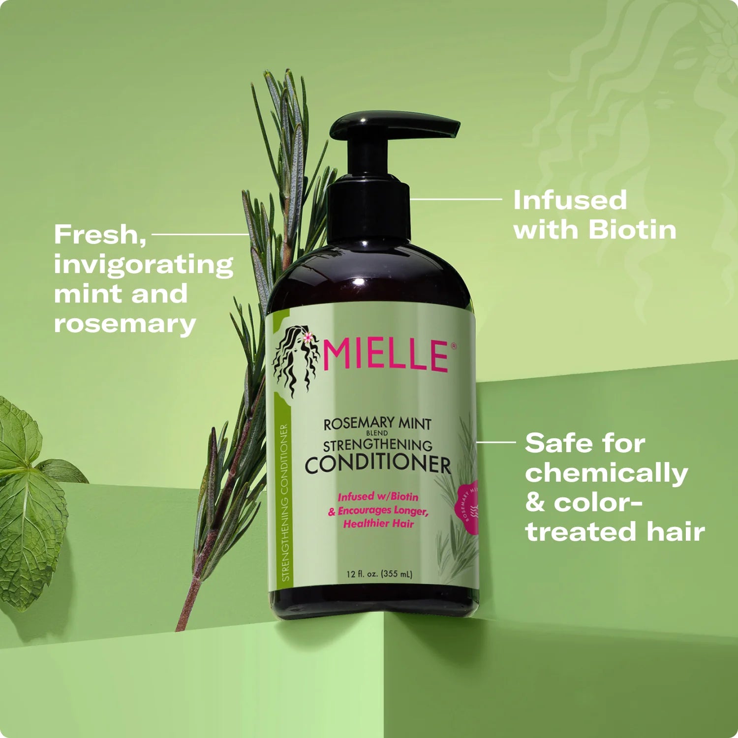 Mielle Rosemary Mint Strengthening Conditioner 12 oz