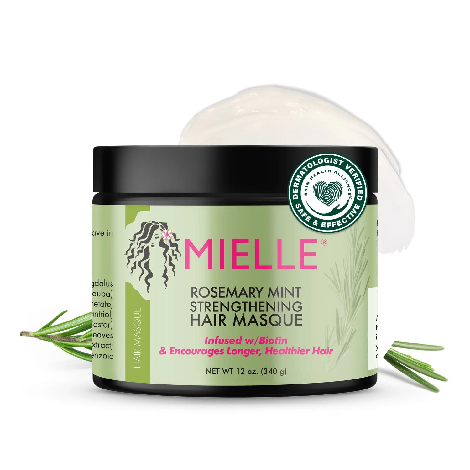 Mielle Rosemary Mint Strengthening Hair Masque 12 oz